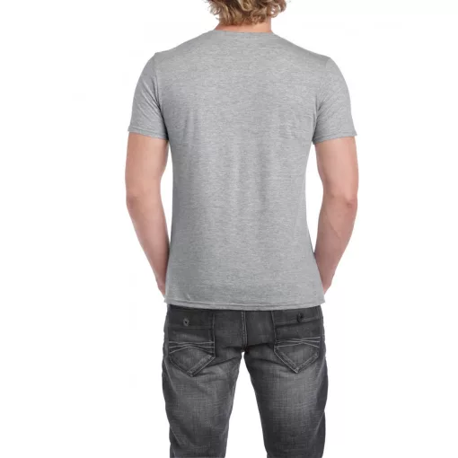 Férfi póló Gildan GI64V00 Softstyle Felnőtt v-nyakú póló -M, RS Sport Grey
