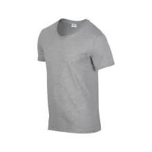 Férfi póló Gildan GI64V00 Softstyle Felnőtt v-nyakú póló -M, RS Sport Grey