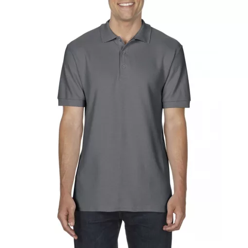 Férfi galléros póló Gildan GI85800 premium Cotton Adult Double piqué polo -3XL, Charco