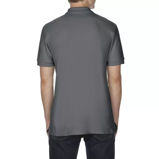 Férfi galléros póló Gildan GI85800 premium Cotton Adult Double piqué polo -S, Charcoal