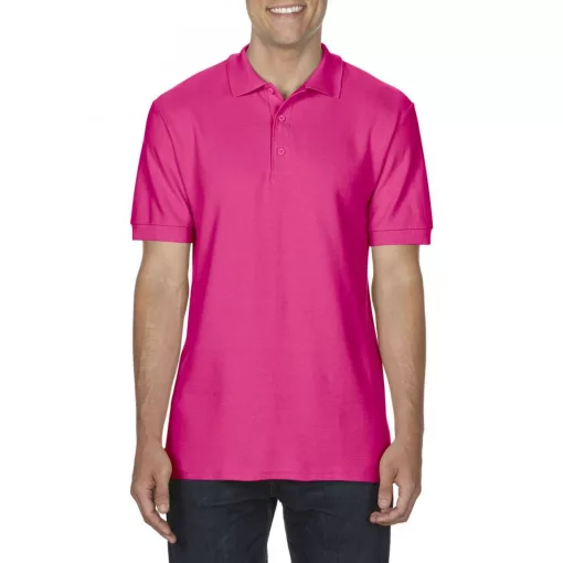 Férfi galléros póló Gildan GI85800 premium Cotton Adult Double piqué polo -2XL, Helico