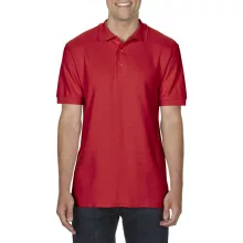 Férfi galléros póló Gildan GI85800 premium Cotton Adult Double piqué polo -2XL, Red
