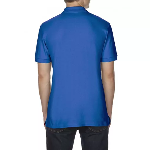 Férfi galléros póló Gildan GI85800 premium Cotton Adult Double piqué polo -M, Royal