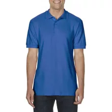 Férfi galléros póló Gildan GI85800 premium Cotton Adult Double piqué polo -S, Royal