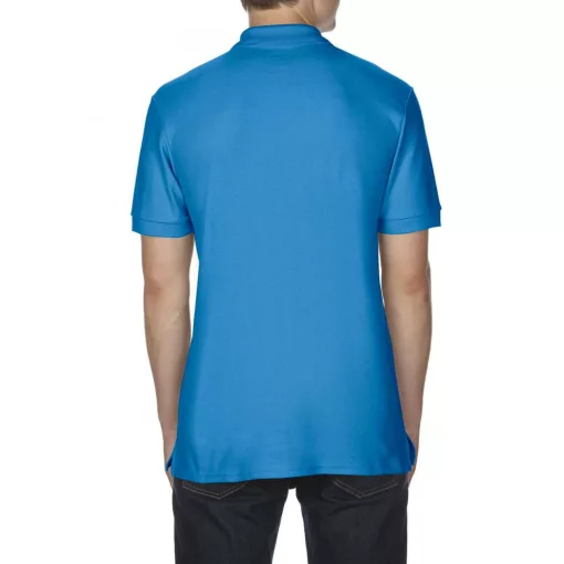 Férfi galléros póló Gildan GI85800 premium Cotton Adult Double piqué polo -L, Sapphire
