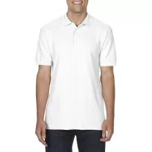 Férfi galléros póló Gildan GI85800 premium Cotton Adult Double piqué polo -3XL, White