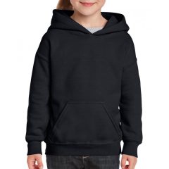 Gyerek kapucnis pulóver Gildan GIB18500 Heavy Blend Youth Hooded Sweatshirt -L, Black