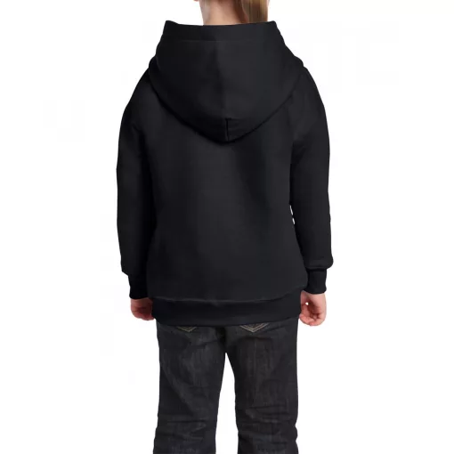 Gyerek kapucnis pulóver Gildan GIB18500 Heavy Blend Youth Hooded Sweatshirt -M, Black