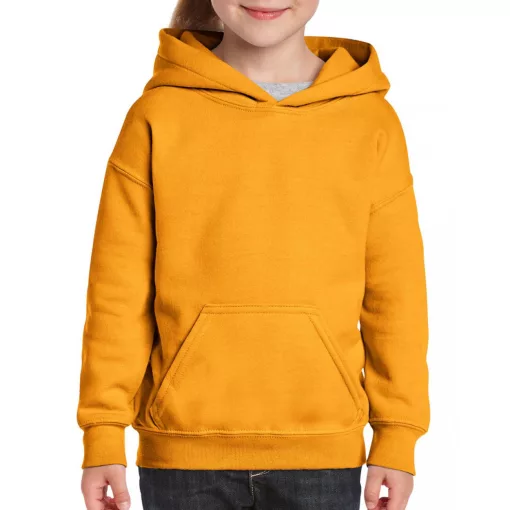 Gyerek kapucnis pulóver Gildan GIB18500 Heavy Blend Youth Hooded Sweatshirt -L, Gold