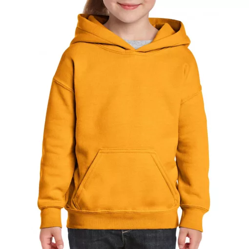 Gyerek kapucnis pulóver Gildan GIB18500 Heavy Blend Youth Hooded Sweatshirt -XS, Gold