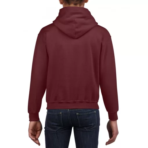 Gyerek kapucnis pulóver Gildan GIB18500 Heavy Blend Youth Hooded Sweatshirt -M, Maroon