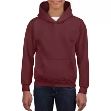 Gyerek kapucnis pulóver Gildan GIB18500 Heavy Blend Youth Hooded Sweatshirt -S, Maroon