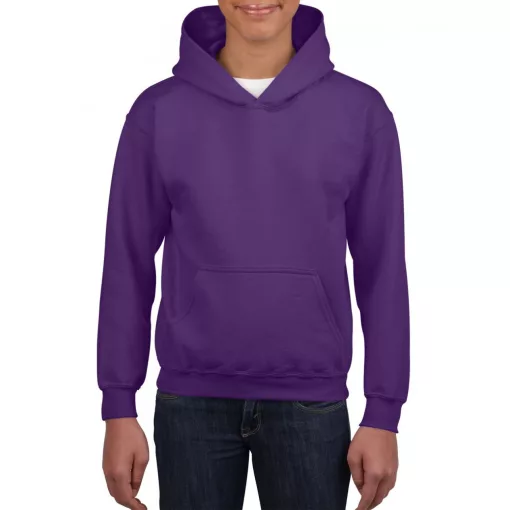 Gyerek kapucnis pulóver Gildan GIB18500 Heavy Blend Youth Hooded Sweatshirt -XS, Purpl