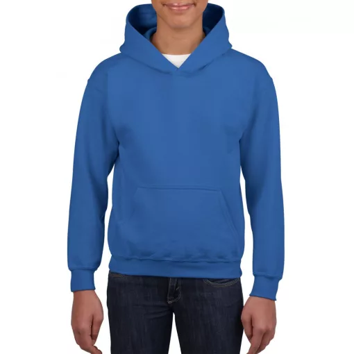 Gyerek kapucnis pulóver Gildan GIB18500 Heavy Blend Youth Hooded Sweatshirt -L, Royal