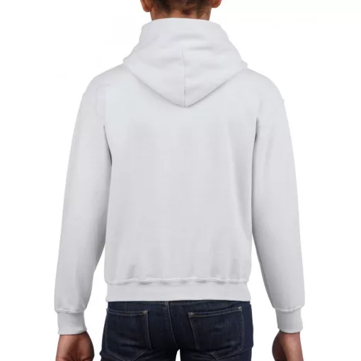 Gyerek kapucnis pulóver Gildan GIB18500 Heavy Blend Youth Hooded Sweatshirt -XS, White