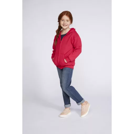 Gyerek kapucnis pulóver Gildan GIB18600 Heavy Blend Youth Full Zip Hooded Sweatshirt -