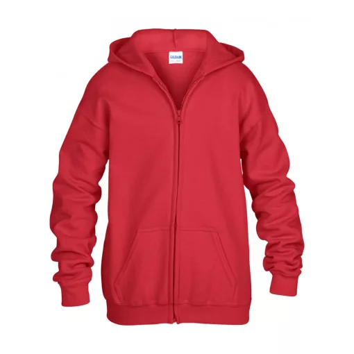 Gyerek kapucnis pulóver Gildan GIB18600 Heavy Blend Youth Full Zip Hooded Sweatshirt -