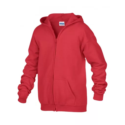 Gyerek kapucnis pulóver Gildan GIB18600 Heavy Blend Youth Full Zip Hooded Sweatshirt -