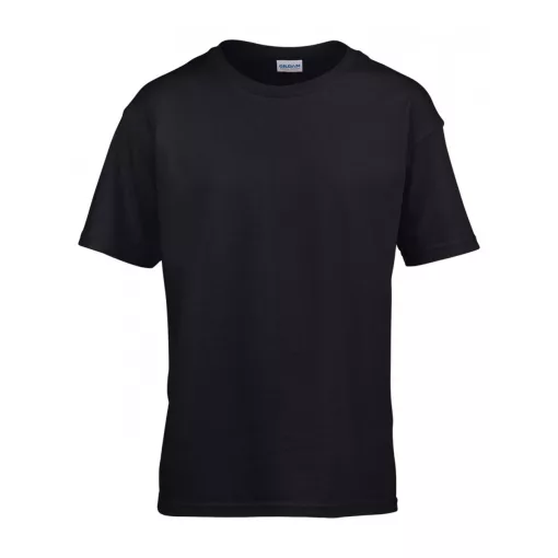 Gyerek póló Gildan GIB64000 Softstyle Youth T-Shirt -M, Black