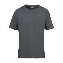 Gyerek póló Gildan GIB64000 Softstyle Youth T-Shirt -M, Charcoal