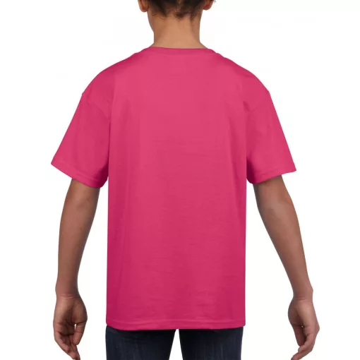 Gyerek póló Gildan GIB64000 Softstyle Youth T-Shirt -M, Heliconia