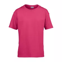 Gyerek póló Gildan GIB64000 Softstyle Youth T-Shirt -M, Heliconia