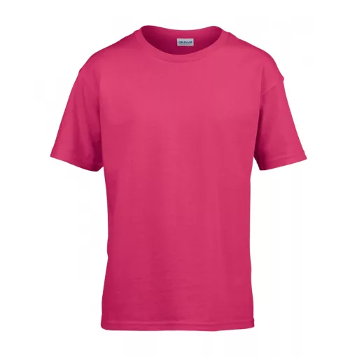 Gyerek póló Gildan GIB64000 Softstyle Youth T-Shirt -M, Heliconia
