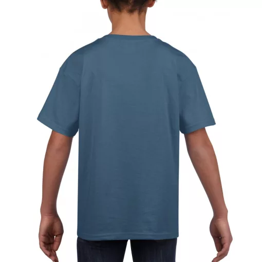 Gyerek póló Gildan GIB64000 Softstyle Youth T-Shirt -M, Indigo Blue