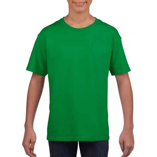 Gyerek póló Gildan GIB64000 Softstyle Youth T-Shirt -M, Irish Green