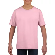 Gyerek póló Gildan GIB64000 Softstyle Youth T-Shirt -M, Light Pink