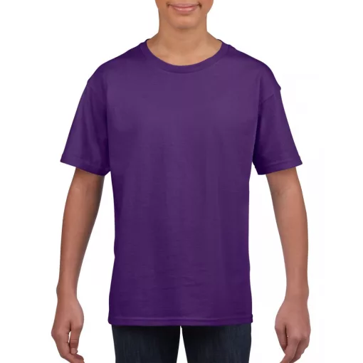 Gyerek póló Gildan GIB64000 Softstyle Youth T-Shirt -M, Purple