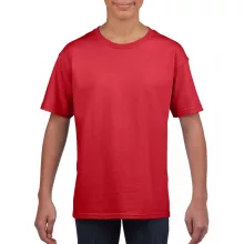 Gyerek póló Gildan GIB64000 Softstyle Youth T-Shirt -M, Red