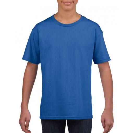 Gyerek póló Gildan GIB64000 Softstyle Youth T-Shirt -S, Royal