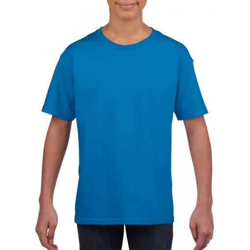 Gyerek póló Gildan GIB64000 Softstyle Youth T-Shirt -M, Sapphire