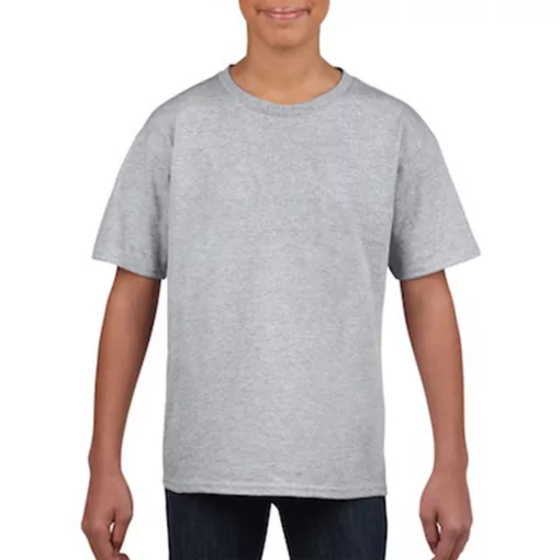Gyerek póló Gildan GIB64000 Softstyle Youth T-Shirt -M, RS Sport Grey