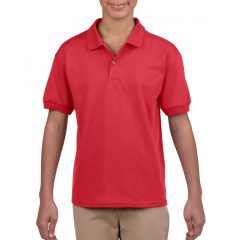 Gyerek póló Gildan GIB8800 Dryblend Youth Jersey polo Shirt -L, Red