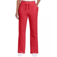 Női nadrág Gildan GIL18400 Heavy Blend Ladies Open Bottom Sweatpants -S, Red