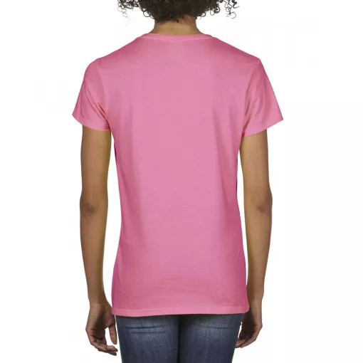 Női póló Gildan GIL4100V premium Cottonv-nyakú póló -S, Azalea