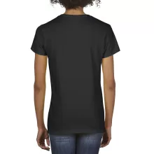 Női póló Gildan GIL4100V premium Cottonv-nyakú póló -L, Black