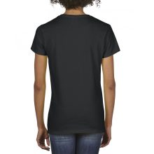 Női póló Gildan GIL4100V premium Cottonv-nyakú póló -S, Black