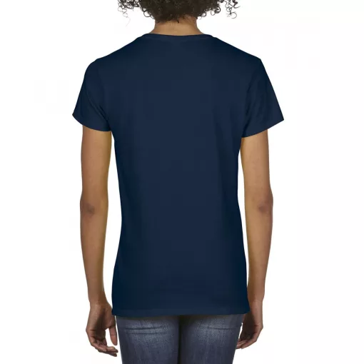 Női póló Gildan GIL4100V premium Cottonv-nyakú póló -XL, Navy