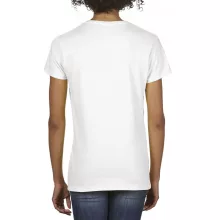 Női póló Gildan GIL4100V premium Cottonv-nyakú póló -S, White