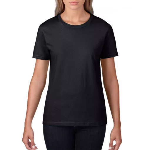 Női póló Gildan GIL4100 premium Cotton póló -M, Black