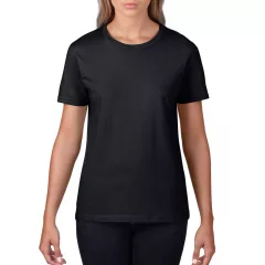 Női póló Gildan GIL4100 premium Cotton póló -S, Black