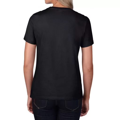 Női póló Gildan GIL4100 premium Cotton póló -S, Black