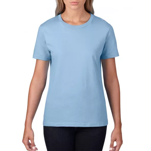 Női póló Gildan GIL4100 premium Cotton póló -L, Light Blue