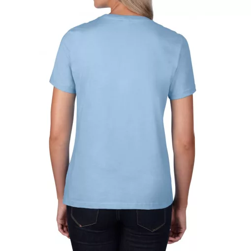 Női póló Gildan GIL4100 premium Cotton póló -L, Light Blue