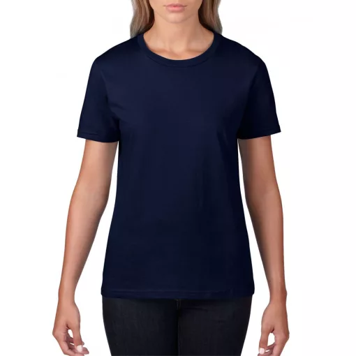 Női póló Gildan GIL4100 premium Cotton póló -S, Navy