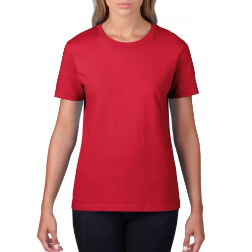 Női póló Gildan GIL4100 premium Cotton póló -S, Red