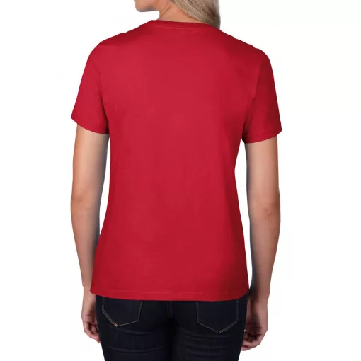 Női póló Gildan GIL4100 premium Cotton póló -S, Red